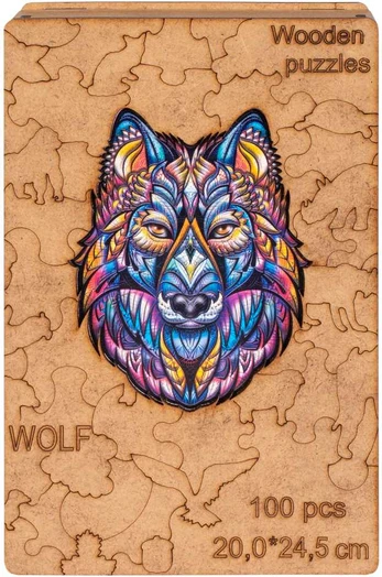 Medinė dėlionė Wolf WPW 100 21,5 x 24,5 cm