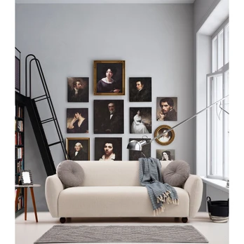 Trivietė sofa Eddy-Cream Kremas