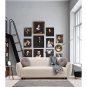Trivietė sofa Eddy-Cream Kremas kaina