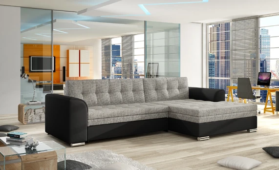 Kampinė sofa Conforti, audinys Berlin 01, Soft 11