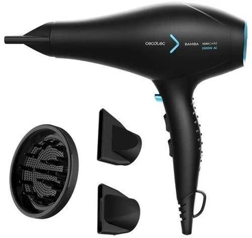 Cecotec Bamba IoniCare 5350 PowerShine Ice plaukų džiovintuvas, juodas, 2600 W