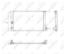 Variklio radiatorius NRF NRF 53763