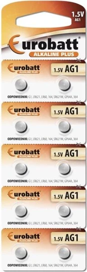 Eurobatt elementai AG1 1.5V, 10 vnt.