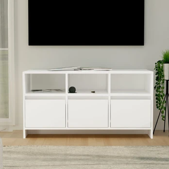 Televizoriaus spintelė, balta, 102x37,5x52,5cm, mediena