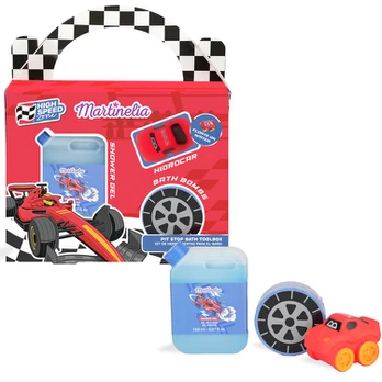 Vonios rinkinys vaikams Martinelia High Speed Zone Pit Stop Bath Toolbox