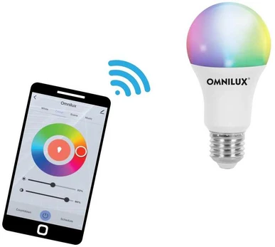LED lempa Omnilux E27 RGB/WW/CW WiFi