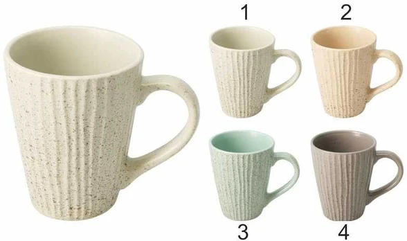 Puodelis iš keramikos 11cm 4 spalvos
