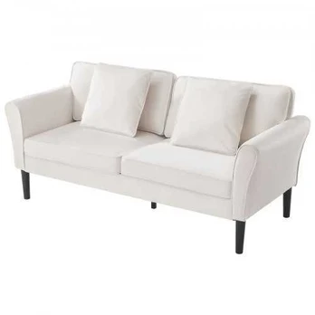 Dviejų vietų sofa iš veliūro audinio