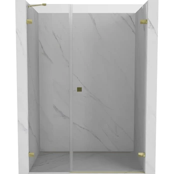 Dušo durys Mexen Lunar-B Right, 130 cm x 200 cm, aukso