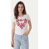 Guess Marškinėliai W6RI23 J1314 Rožinė Regular Fit