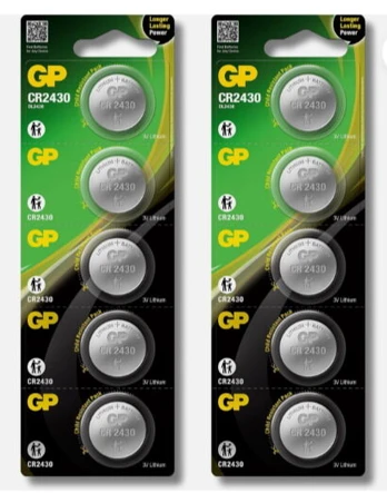 GP elementai CR2430, LITHIUM 3V, 10 vnt
