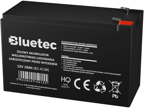 Akumuliatorius żelowy 12V 10Ah BLUETEC 151x101x66_6,5