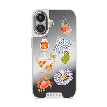Seaside Muse - iPhone 16 Case, Elite Mirror Light (MagSafe) / Silver