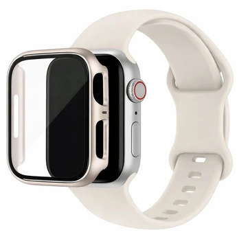 Apple Watch dėkliuko ir dirželio rinkinys, grūdintas stiklas, 2 vnt.