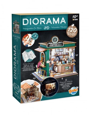Diorama-dėlionė-miniatiūra Kavinė