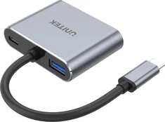 UNITEK D1049A sąsajos šakotuvas USB 2.0 Type-C 480 Mbit/ai Sidabras kaina