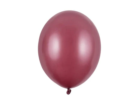 PartyDeco Strong Balloons 30cm, Metallic Maroon (1 pkt / 50 pc.)