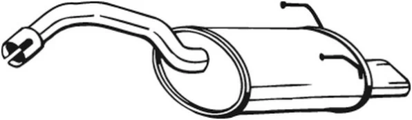 Galinis duslintuvas BOSAL 148-177 kaina