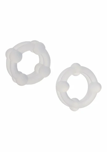 CalExotics Silicone Double Stacker Rings Premium Liquid Silicone Set