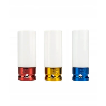 Smūginių galvučių rinkinys su apsaugom 1/2″, 17, 19, 21mm