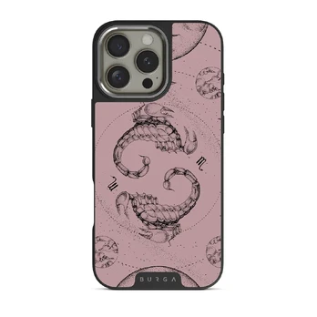 Scorpio - iPhone 16 Pro Case, Elite Dark (MagSafe) / Silver / Pink