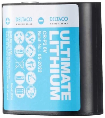 Deltaco Ultimate Lithium battery, 6V, CR-P2, 1-pack