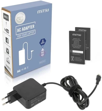 Mitsu Maitinimo šaltinis USB Type C USB-C 45W Juodas