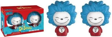 Funko Dorbz 2 Pack - Dr seuss - Thing 1 + Thing 2 - Flocked