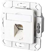 METZ CONNECT E-DAT C6A 1 prievadas UPk grynai baltas