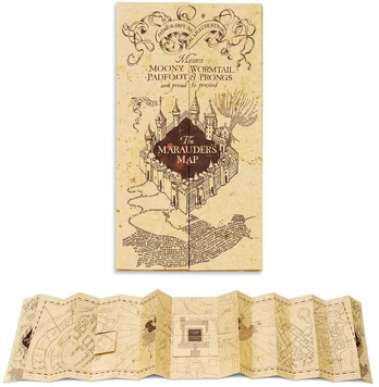 Kelioninis ERIK Harry Potter Marauder's map