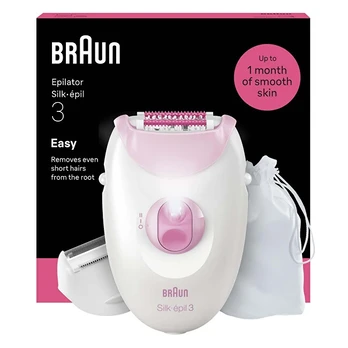 Braun - Silk-épil 3 3-033 Pink Corded Epilator