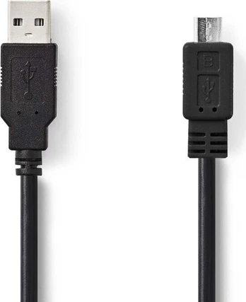 Kabelis microUSB A-B, 2m, juodas