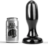 Analinis dildo ALL BLACK 19,5 cm kaina