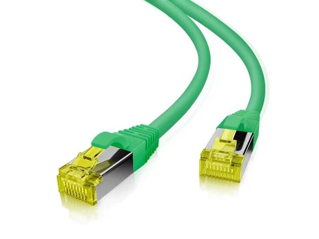 helos Patchkabel Cat 6a Superflex S/FTP RJ45 grün 0,25m AWG27/7 GHMT