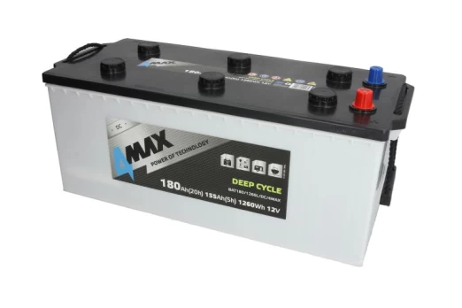 Akumuliatorius 4MAX BAT180/1260L/DC/4MAX 12V 180Ah K+