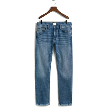 Regular džinsai vyrams, Mėlyna, REGULAR GANT JEANS