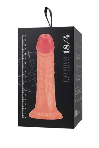 Toyfa Realistic dildo Caliber 18/4 , PVC, flesh, length 18cm, diameter 4cm