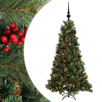 Dirbtinė kalėdinė eglutė su rutuliuku 150 cm 150 LED