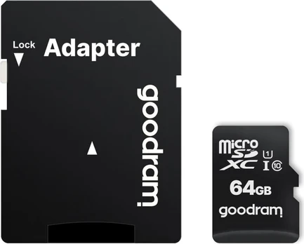 GOODRAM 64GB MICRO CARD cl 10 UHS I + adapter