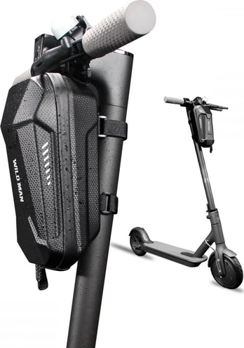 WILDMAN LES8 Plus scooter case/holder frame bag juodos spalvos