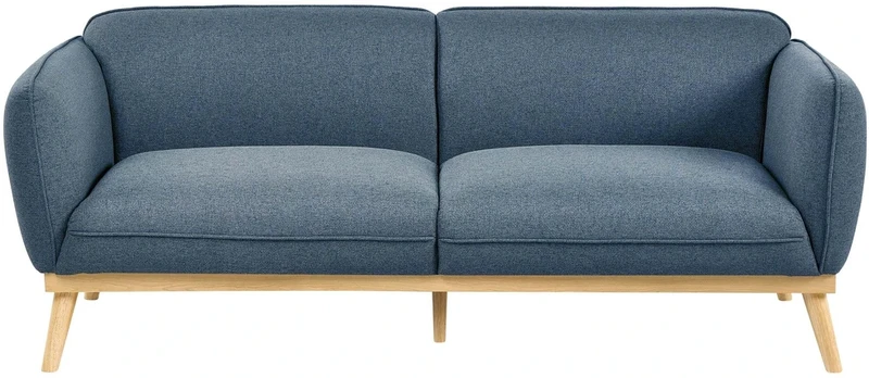 Beliani Trivietė sofa LJUNG, mėlyna
