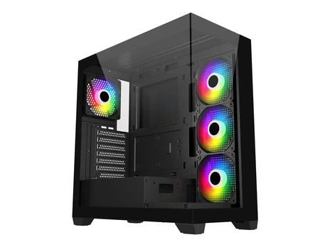 Fortron FSP Geh Midi M340 BA ATX/M-ATX/M-ITX/ARGB o.N. Juodas retail