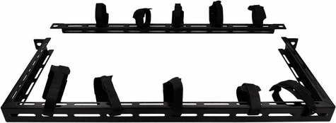 Lanview 1/2U 19" CABLE ORGANIZER PANEL WITH 10PCS VELCRO kaina