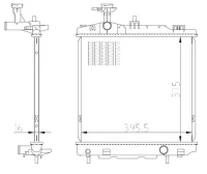 Variklio radiatorius NRF NRF 550022
