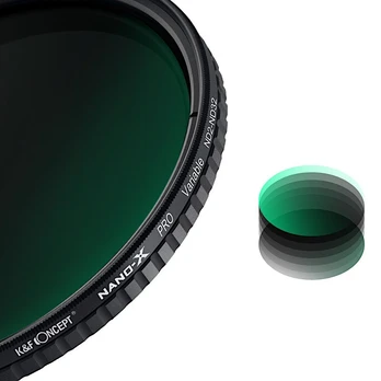 82mm XV38 Nano-X Variable/Fader ND Filter, ND2~ND32, W/O black