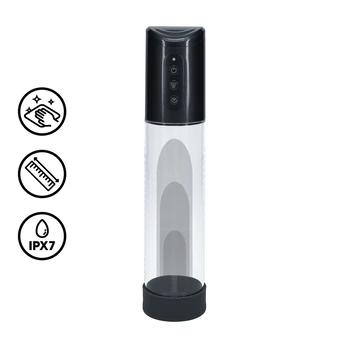 Pumped By Shots HyperPump - Rechargeable Penis Pump - Gun Metal