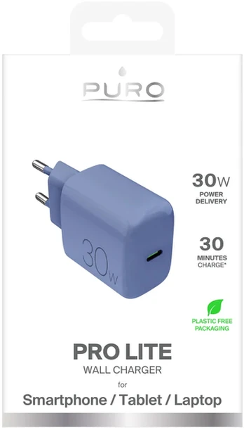 Puro "PRO LITE" wall charger 1xUSB-C, 30W