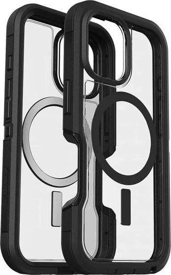 Dėklas Otterbox OB DEFND XTCLEAR APPLE IPHONE16/DARK SIDE - CLEAR/Juodas