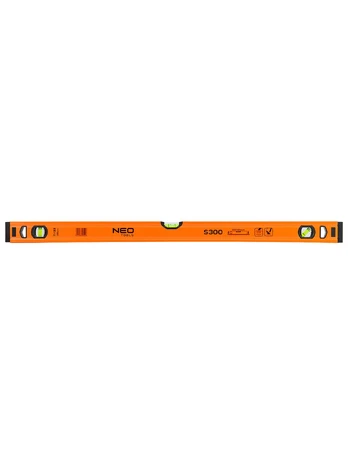 Neo Tools Aliuminis gulsčiukas S 300, 3 buteliukai, 80 cm