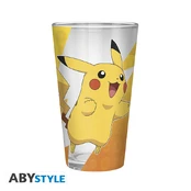 POKEMON Large Glass Premium - Pikachu foil - 400 ml kaina
